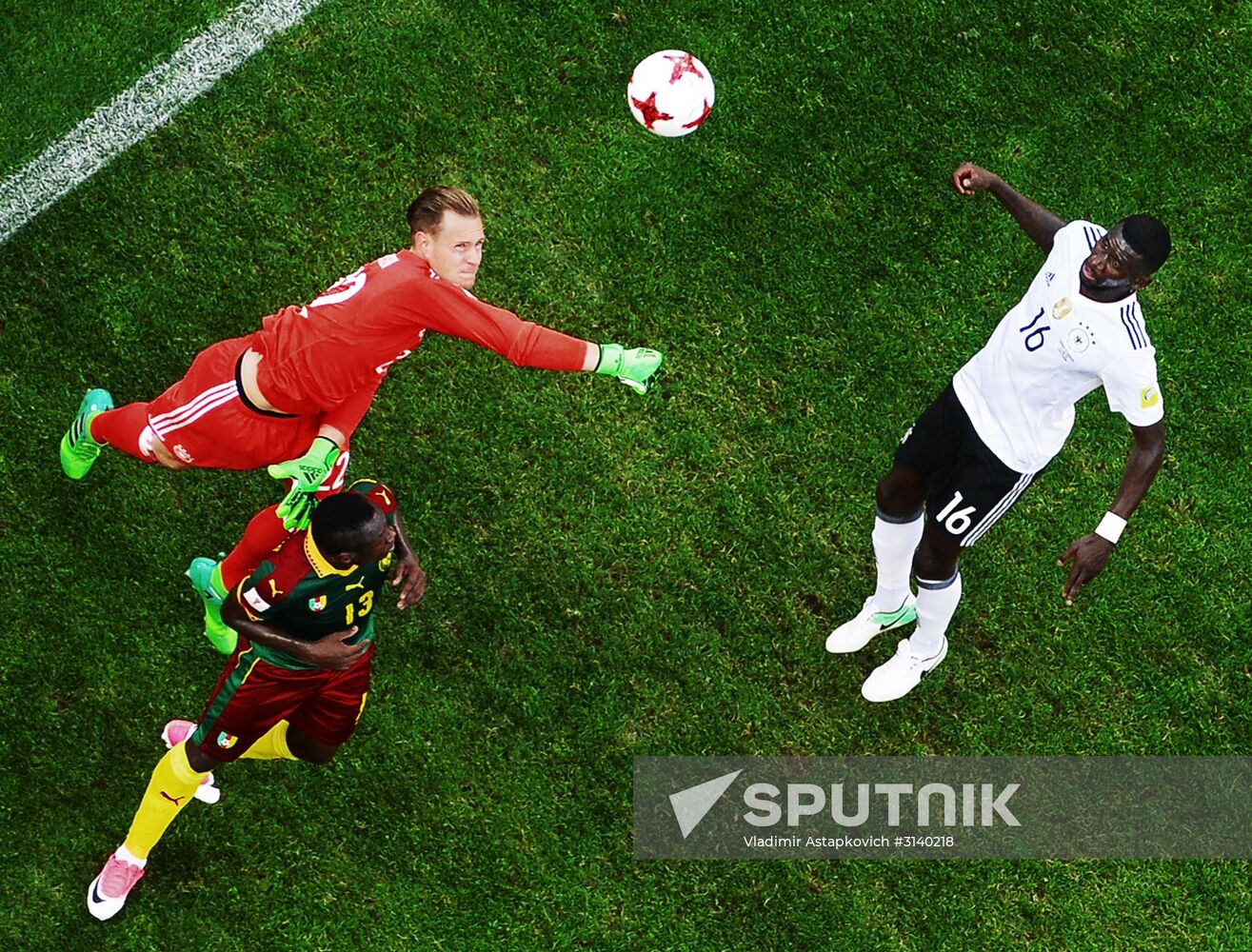 Football. 2017 FIFA Confederations Cup. Germany vs. Cameroon