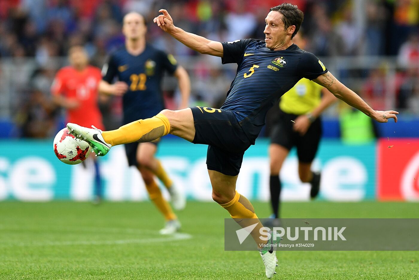 Football. 2017 FIFA Confederations Cup. Chile vs. Australia