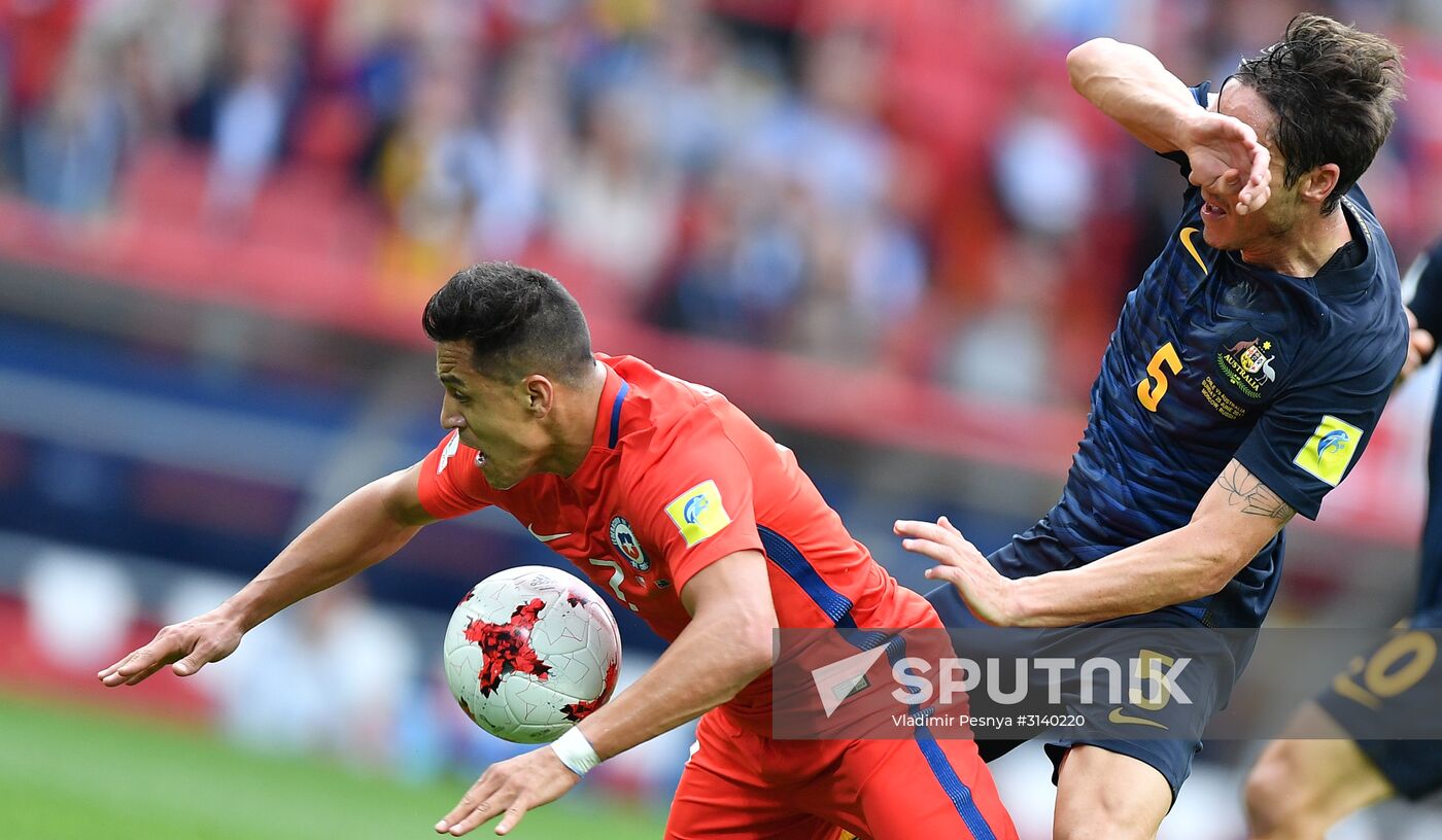 Football. 2017 FIFA Confederations Cup. Chile vs. Australia