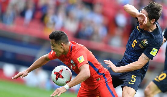Football. 2017 FIFA Confederations Cup. Chile vs. Australia