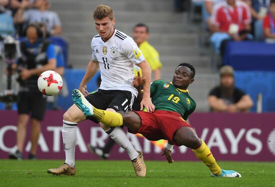 Football. 2017 FIFA Confederations Cup. Germany vs. Cameroon