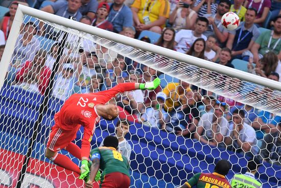 Football. 2017 FIFA Confederations Cup. Germany vs. Cameroon