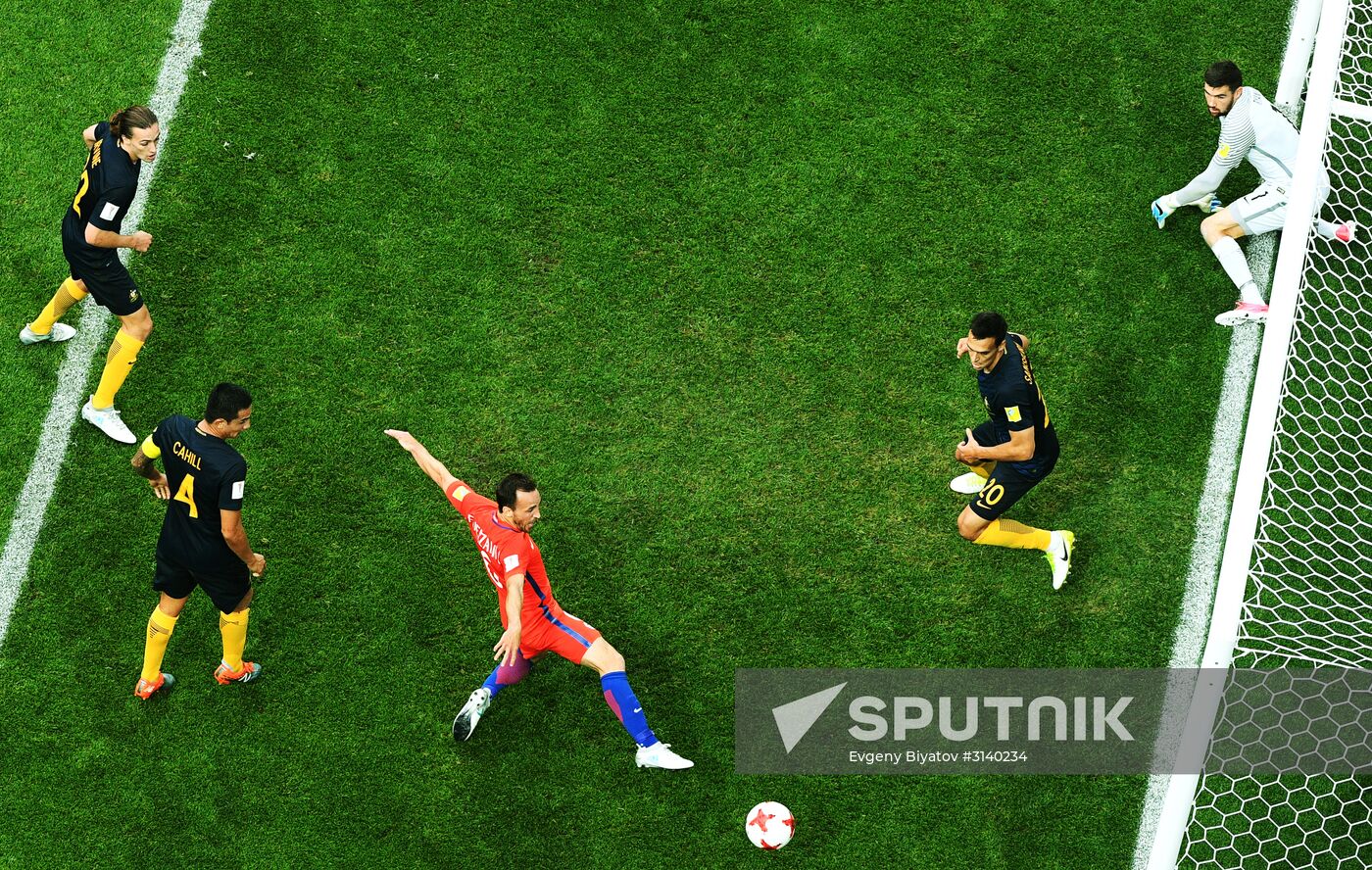 Football. 2017 FIFA Confederations Cup. Chile vs. Australia