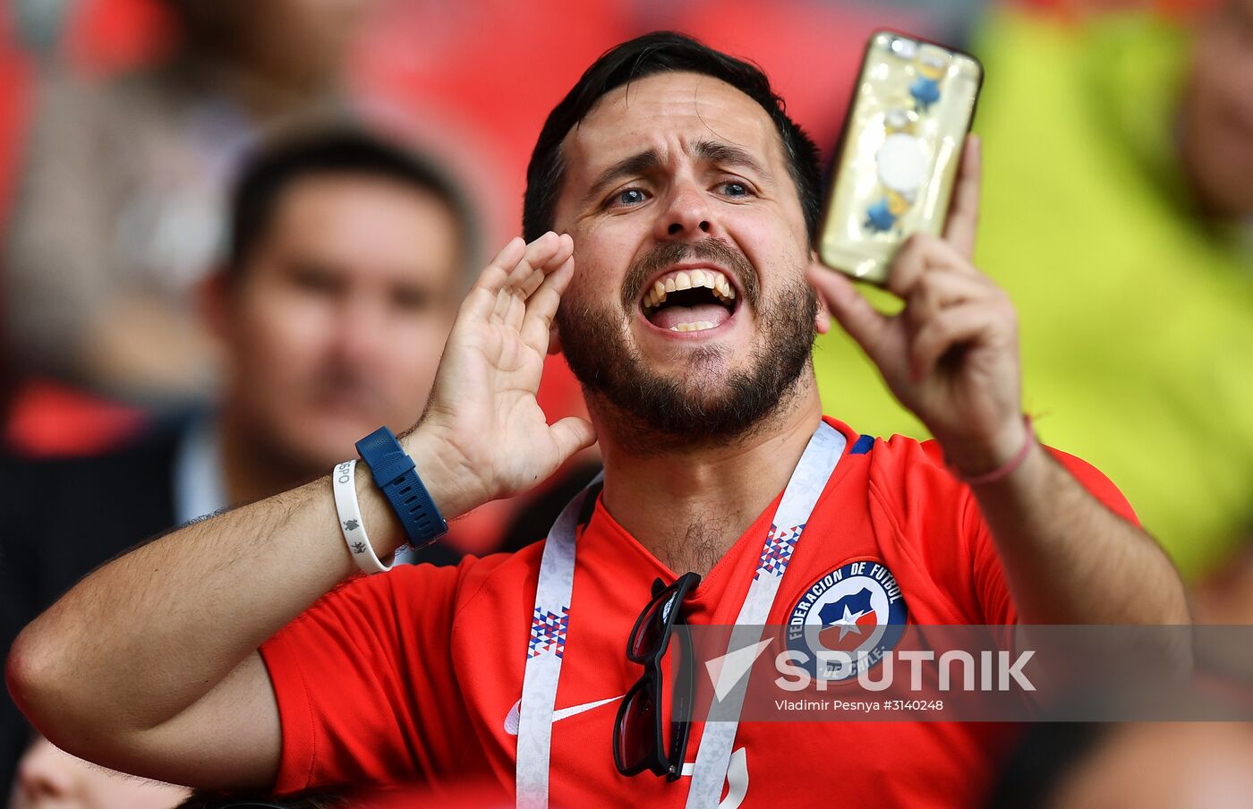 Football. 2017 FIFA Confederations Cup. Chile vs. Australia