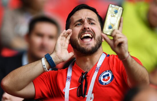 Football. 2017 FIFA Confederations Cup. Chile vs. Australia