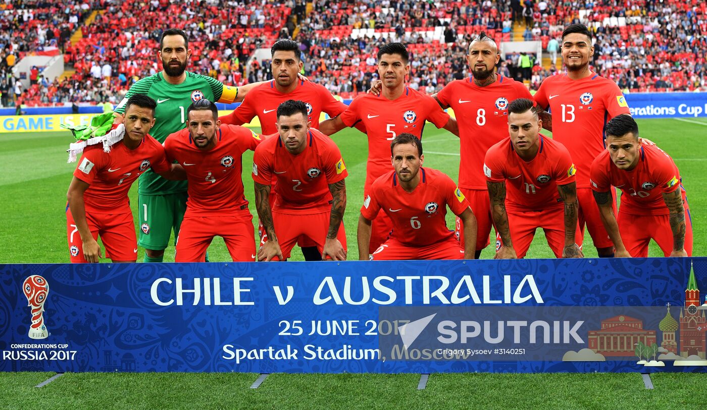 Football. 2017 FIFA Confederations Cup. Chile vs. Australia