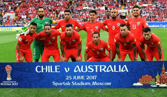 Football. 2017 FIFA Confederations Cup. Chile vs. Australia