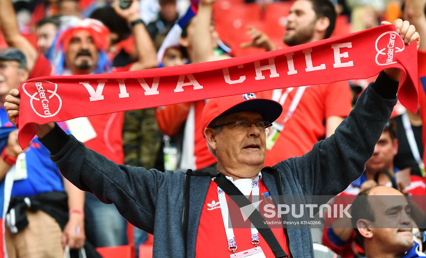 Football. 2017 FIFA Confederations Cup. Chile vs. Australia