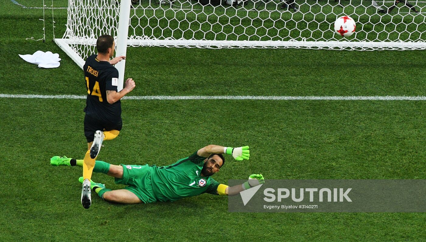 Football. 2017 FIFA Confederations Cup. Chile vs. Australia