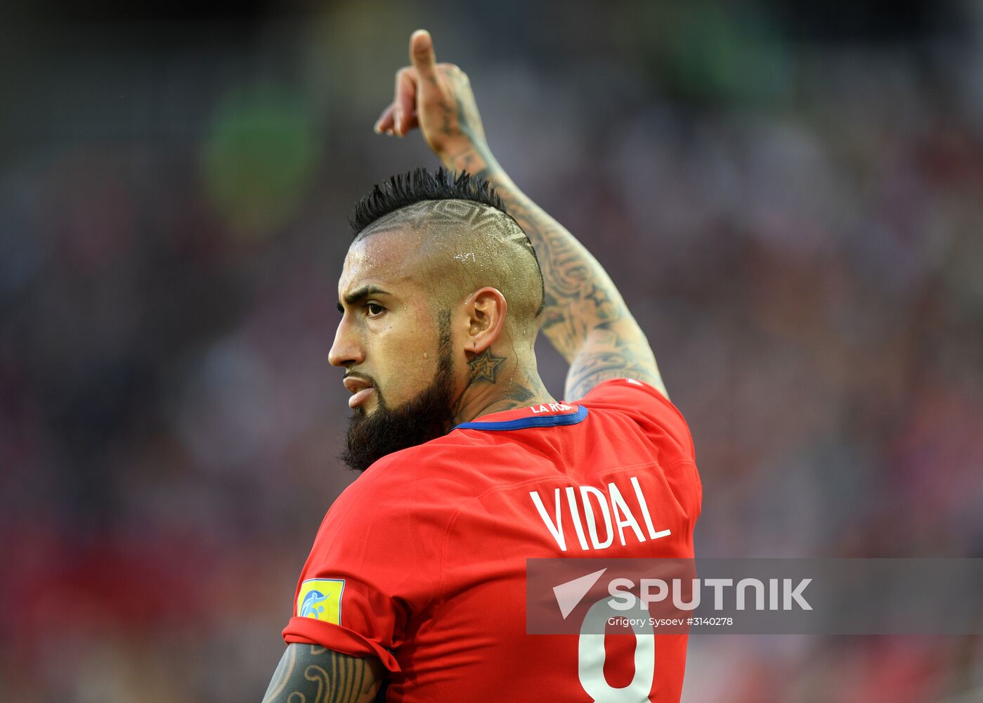 Football. 2017 FIFA Confederations Cup. Chile vs. Australia
