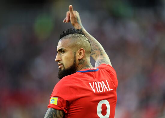 Football. 2017 FIFA Confederations Cup. Chile vs. Australia