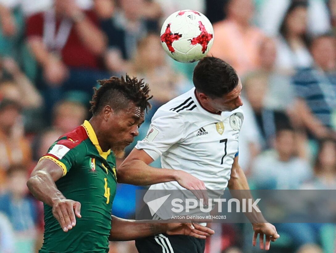 Football. 2017 FIFA Confederations Cup. Germany vs. Cameroon