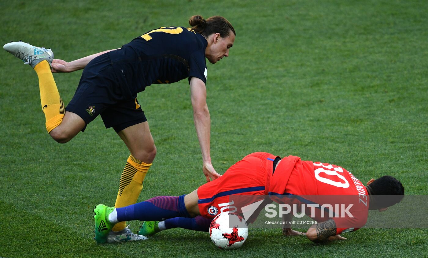 Football. 2017 FIFA Confederations Cup. Chile vs. Australia