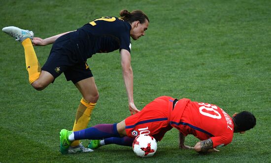 Football. 2017 FIFA Confederations Cup. Chile vs. Australia