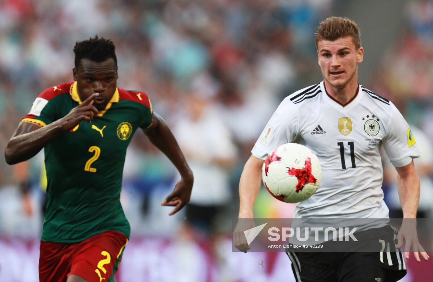 Football. 2017 FIFA Confederations Cup. Germany vs. Cameroon