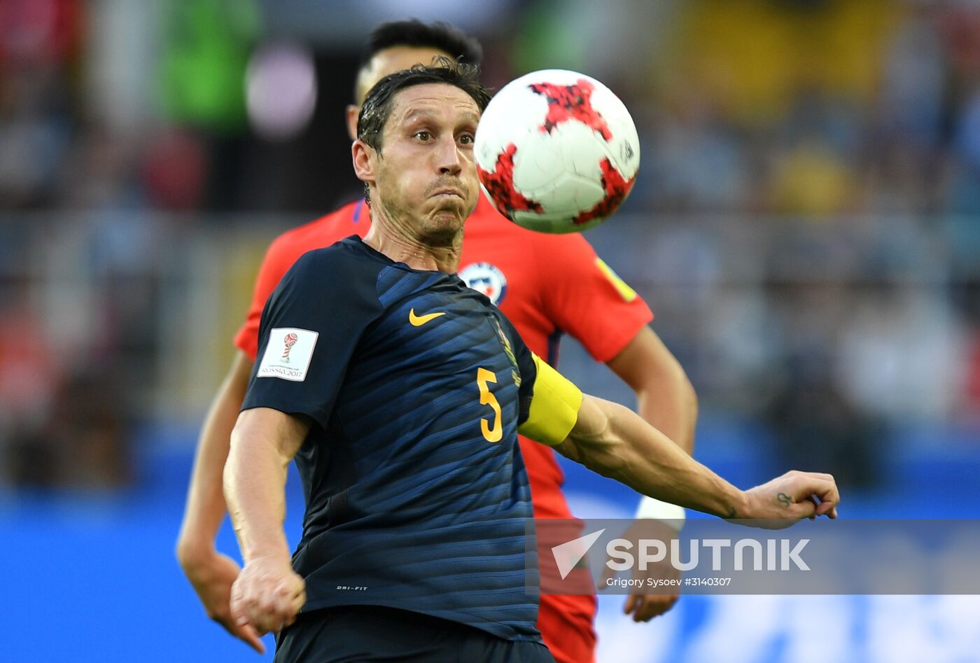 Football. 2017 FIFA Confederations Cup. Chile vs. Australia