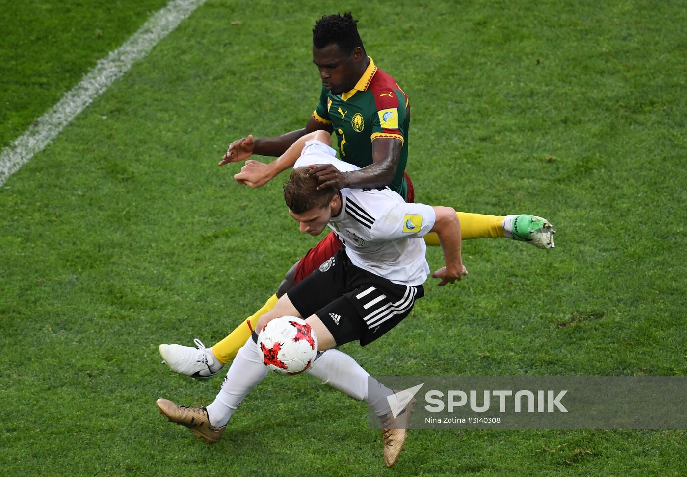 Football. 2017 FIFA Confederations Cup. Germany vs. Cameroon