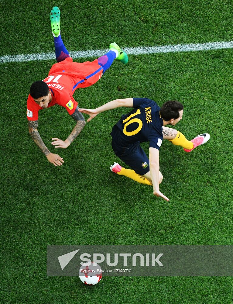 Football. 2017 FIFA Confederations Cup. Chile vs. Australia