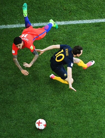 Football. 2017 FIFA Confederations Cup. Chile vs. Australia