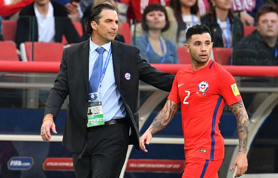 Football. 2017 FIFA Confederations Cup. Chile vs. Australia