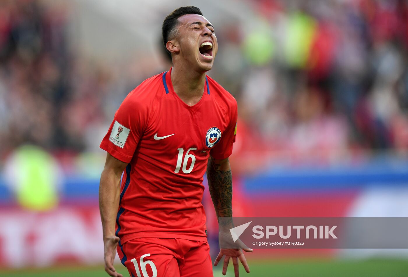 Football. 2017 FIFA Confederations Cup. Chile vs. Australia