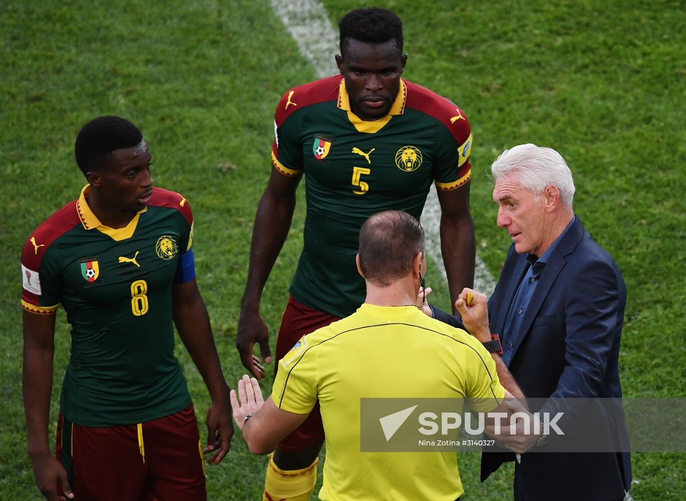 Football. 2017 FIFA Confederations Cup. Germany vs. Cameroon