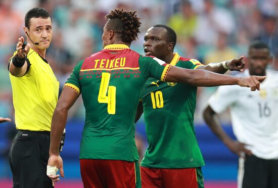 Football. 2017 FIFA Confederations Cup. Germany vs. Cameroon