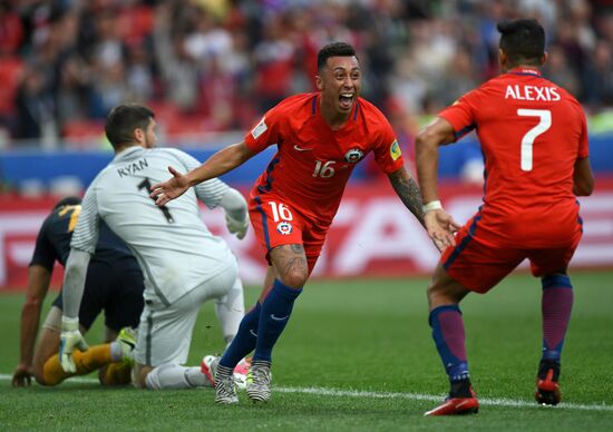 Football. 2017 FIFA Confederations Cup. Chile vs. Australia
