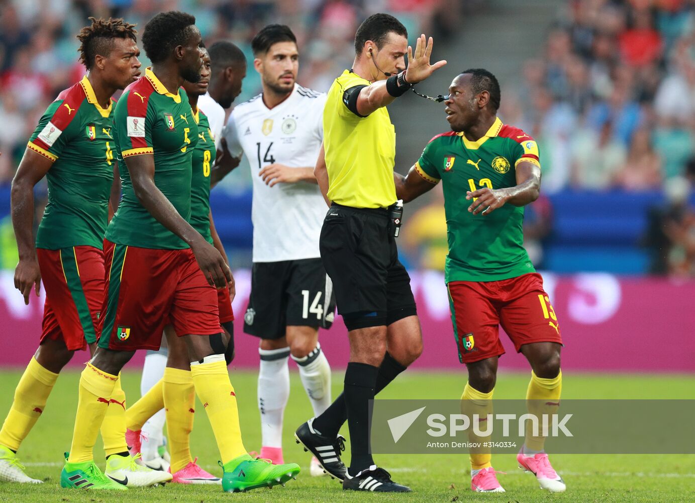 Football. 2017 FIFA Confederations Cup. Germany vs. Cameroon