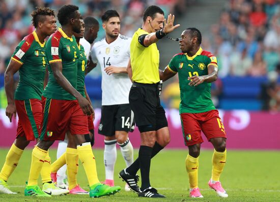 Football. 2017 FIFA Confederations Cup. Germany vs. Cameroon