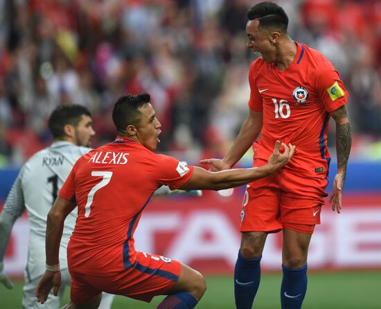 Football. 2017 FIFA Confederations Cup. Chile vs. Australia