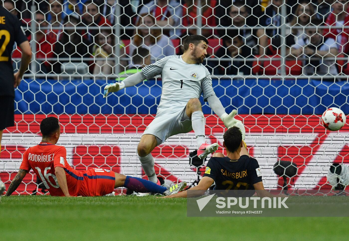 Football. 2017 FIFA Confederations Cup. Chile vs. Australia