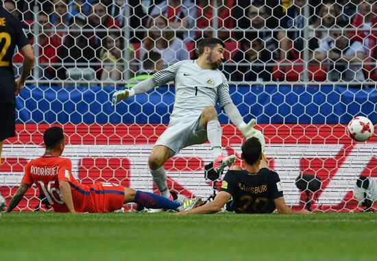 Football. 2017 FIFA Confederations Cup. Chile vs. Australia