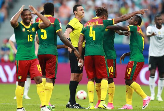 Football. 2017 FIFA Confederations Cup. Germany vs. Cameroon