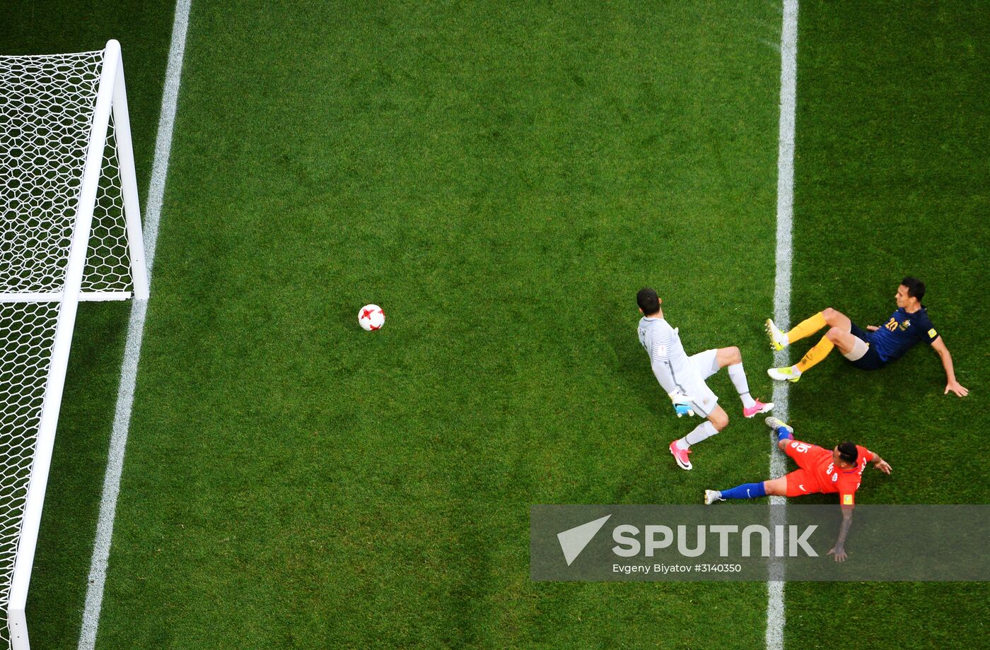 Football. 2017 FIFA Confederations Cup. Chile vs. Australia