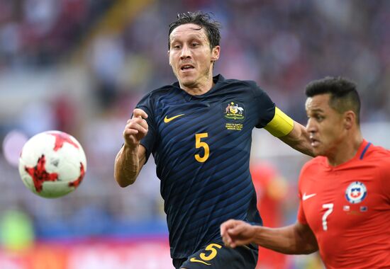 Football. 2017 FIFA Confederations Cup. Chile vs. Australia