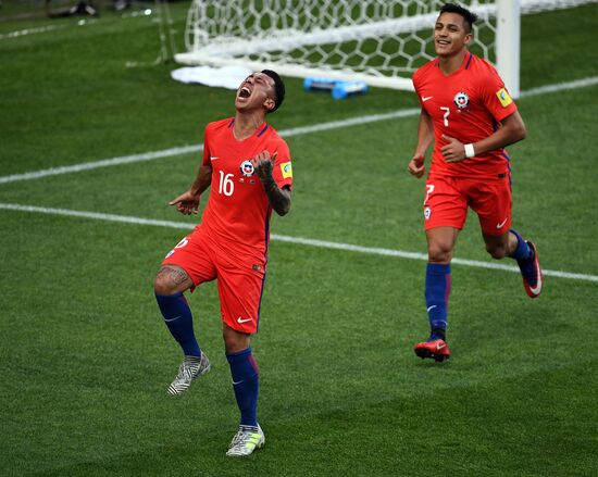 Football. 2017 FIFA Confederations Cup. Chile vs. Australia