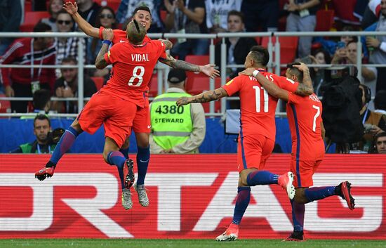 Football. 2017 FIFA Confederations Cup. Chile vs. Australia