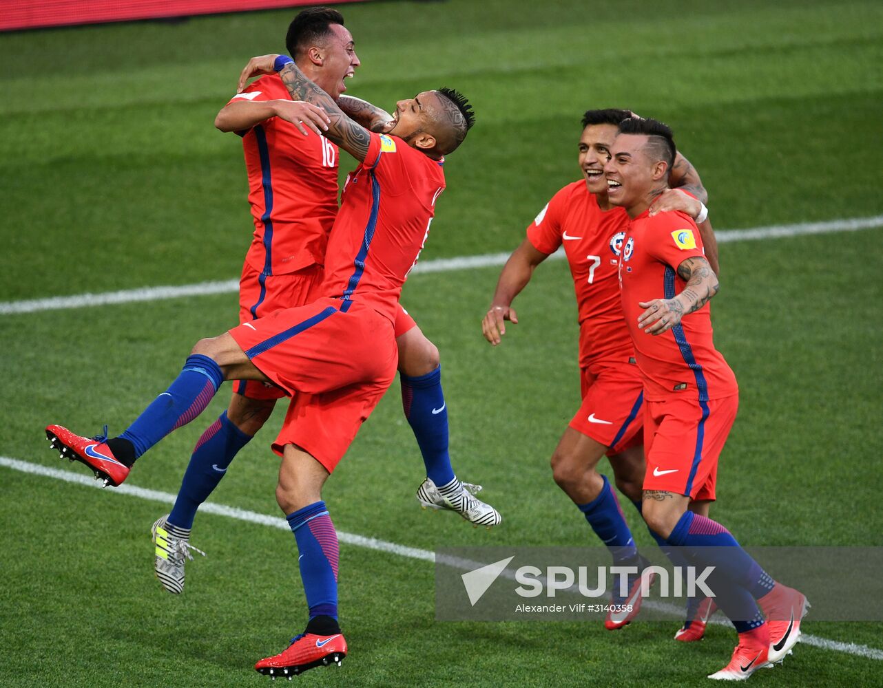 Football. 2017 FIFA Confederations Cup. Chile vs. Australia