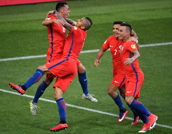 Football. 2017 FIFA Confederations Cup. Chile vs. Australia
