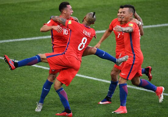 Football. 2017 FIFA Confederations Cup. Chile vs. Australia
