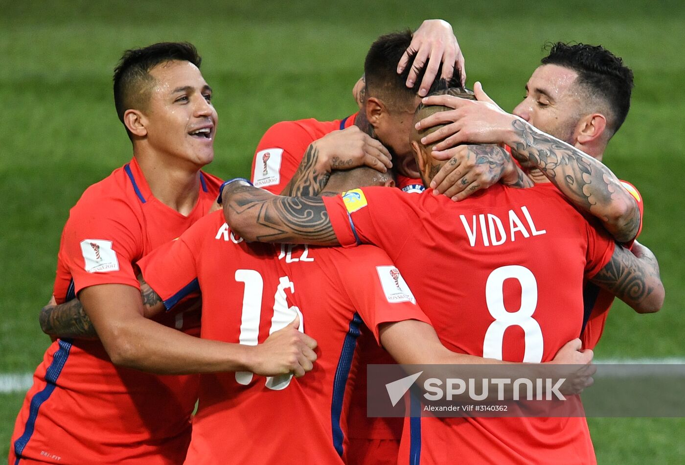 Football. 2017 FIFA Confederations Cup. Chile vs. Australia