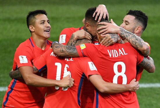 Football. 2017 FIFA Confederations Cup. Chile vs. Australia