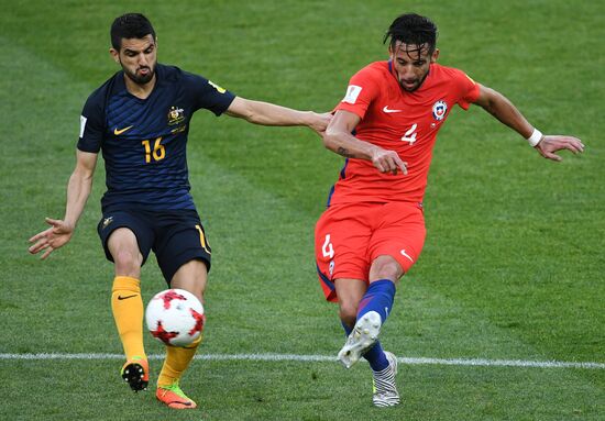 Football. 2017 FIFA Confederations Cup. Chile vs. Australia