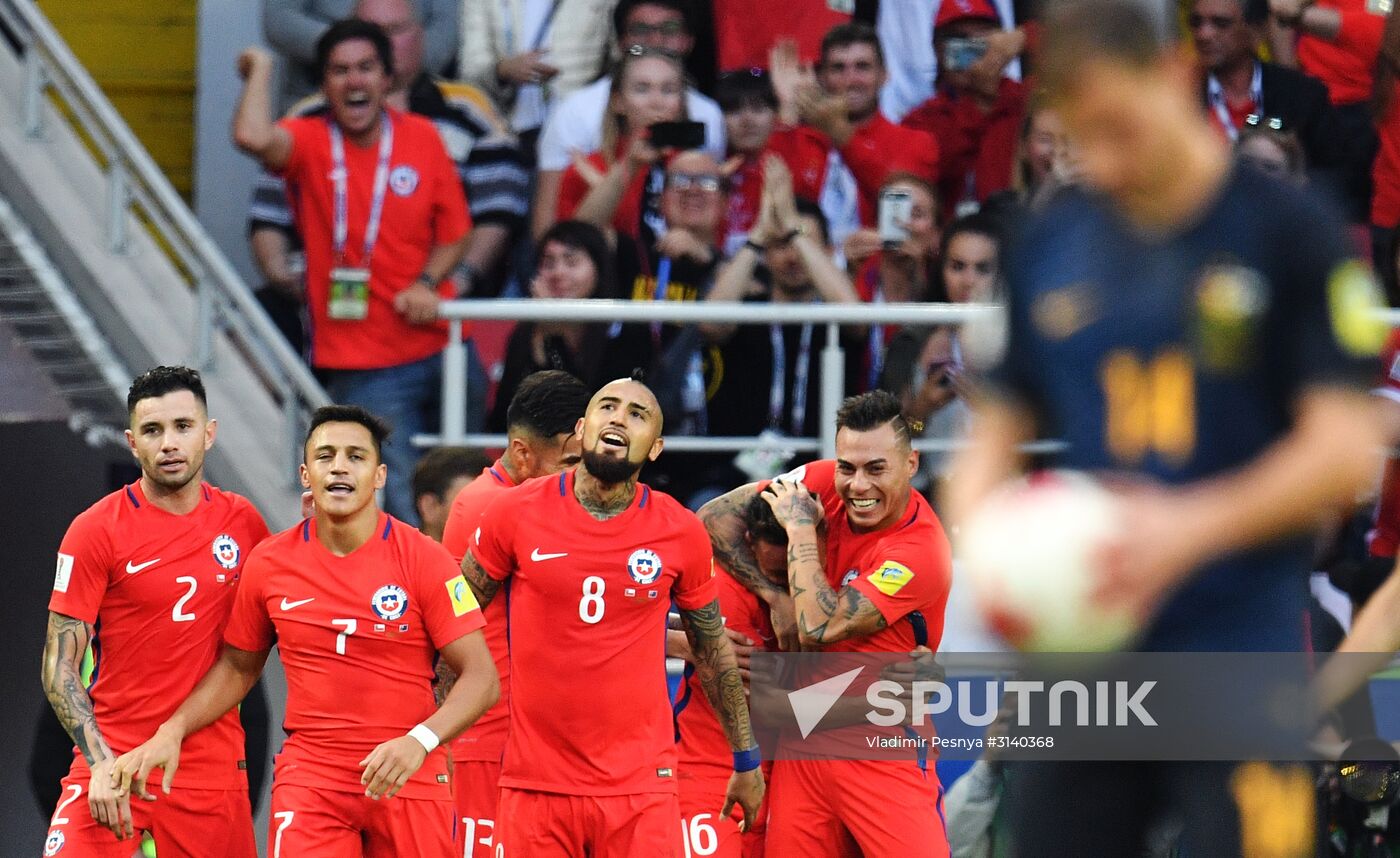 Football. 2017 FIFA Confederations Cup. Chile vs. Australia