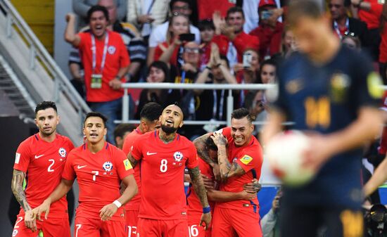 Football. 2017 FIFA Confederations Cup. Chile vs. Australia