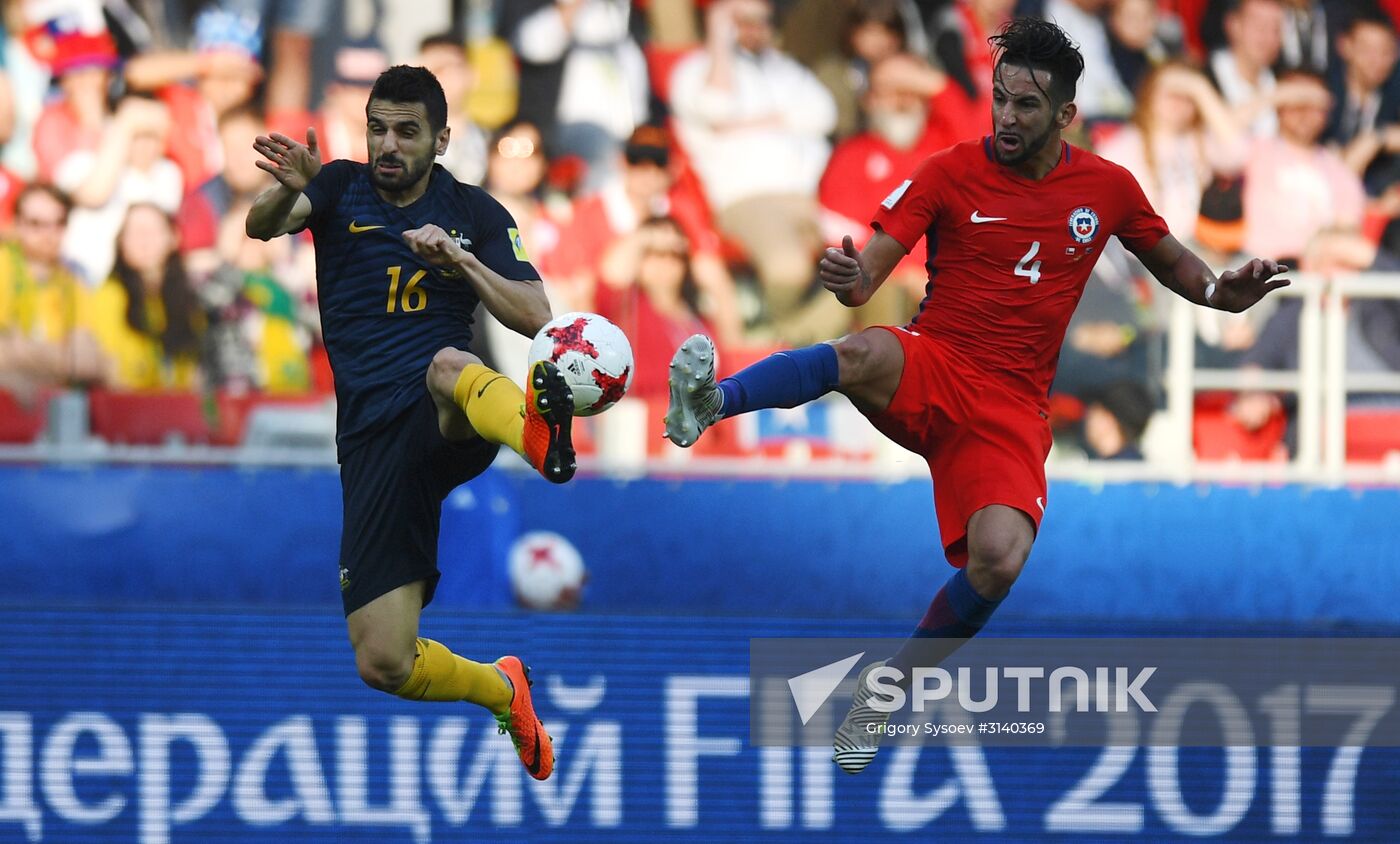 Football. 2017 FIFA Confederations Cup. Chile vs. Australia