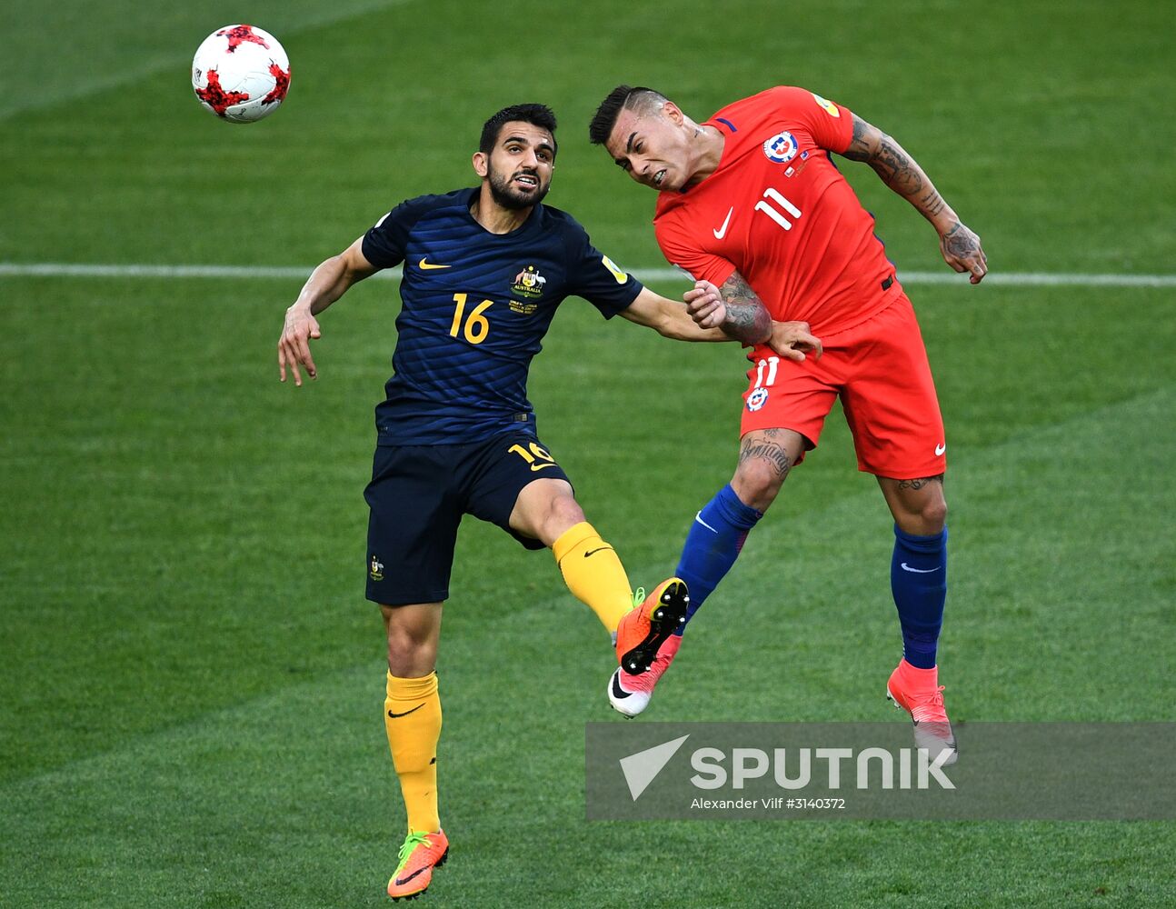 Football. 2017 FIFA Confederations Cup. Chile vs. Australia