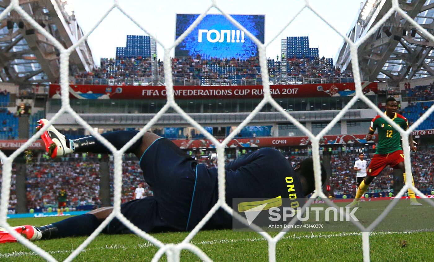 Football. 2017 FIFA Confederations Cup. Germany vs. Cameroon