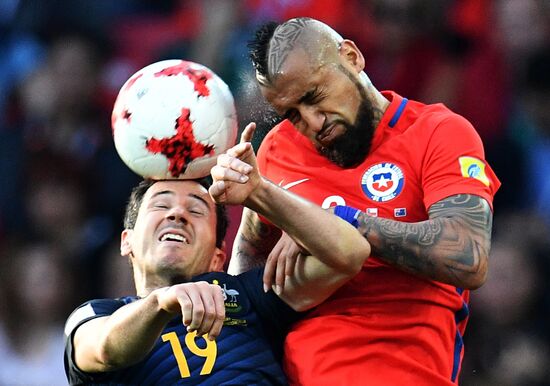 Football. 2017 FIFA Confederations Cup. Chile vs. Australia